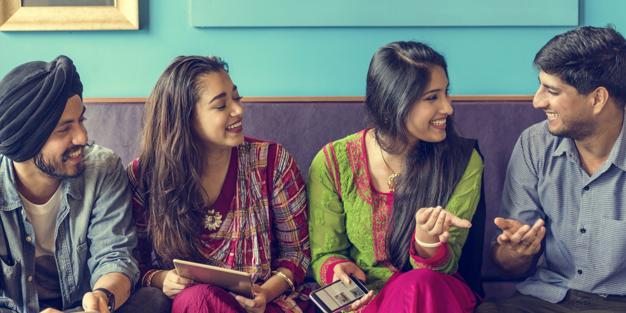 Indian Ethnicity Community Casual Cheerful Concept